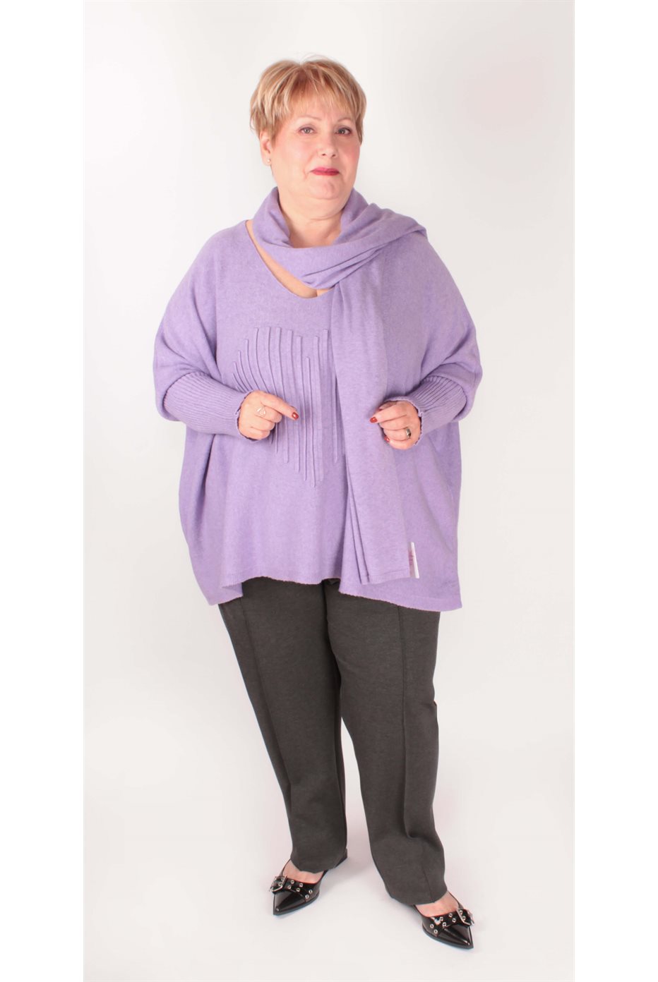 Pull Avec Coeur Lilas